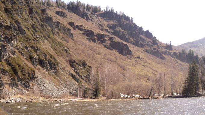 Участки в урочище Чернушка (Козлушка) в верхнем течении реки Катунь.