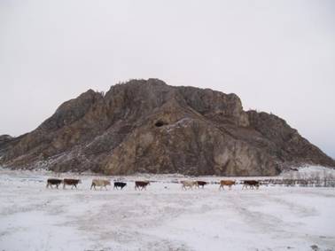 Горный Алтай зимой. Канская пещера
